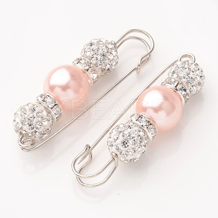 Valentines Day Gifts for Her Rhinestone Clay Brooches LS-JEWB-H004-02-1