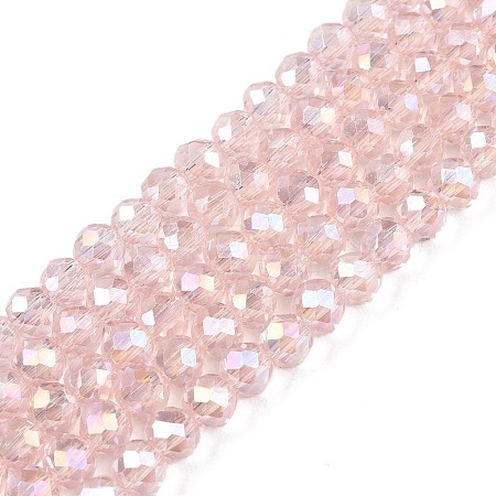 Electroplate Glass Beads Strands LS-EGLA-A034-T8mm-B12-1