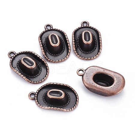 Tibetan Style Alloy Pendants TIBEP-4422-R-NR-1
