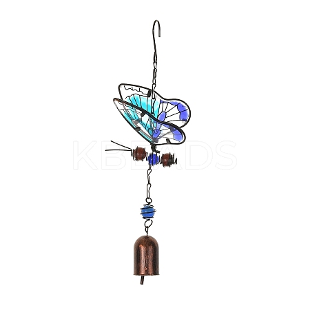 Butterfly Glass Wind Chime LS-WICH-PW0001-59D-03-1
