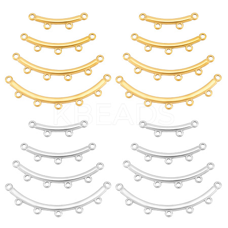 16Pcs 8 Styles Boho Style 304 Stainless Steel Multi-Strand Links STAS-UN0057-78-1