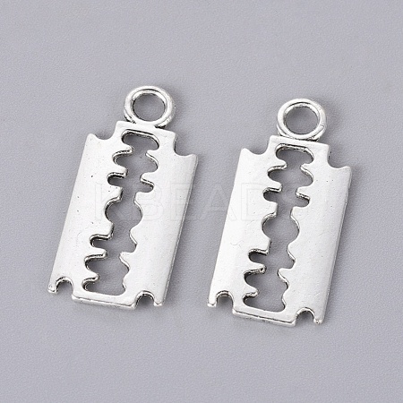 Tibetan Style Alloy Pendants TIBEP-17995-AS-RS-1