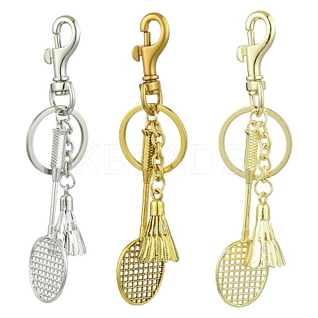 3Pcs 3 Colors Alloy Keychian KEYC-CJ0001-12-1