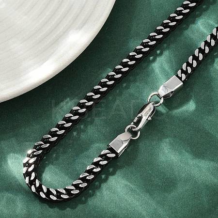 5MM 304 Stainless Steel Wheat Chain Necklaces for Women Men NJEW-Z093-04EB-1