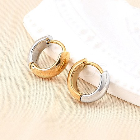 304 Stainless Steel Hoop Earrings LS-EJEW-Z123-01A-GP-1