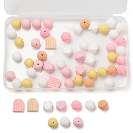 10 Style Silicone Beads SIL-OC0001-02-1