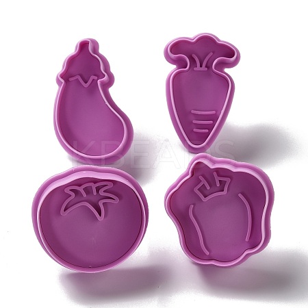 Vegetables Themed PET Plastic Cookie Cutters DIY-K056-08-1