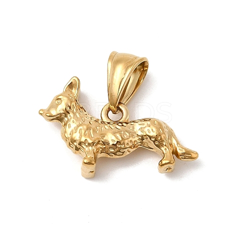Animal Theme 304 Stainless Steel Pendants STAS-B167-27G-G-1