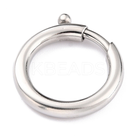 Non-Tarnish 304 Stainless Steel Spring Ring Clasps LS-STAS-P273-02C-P-1