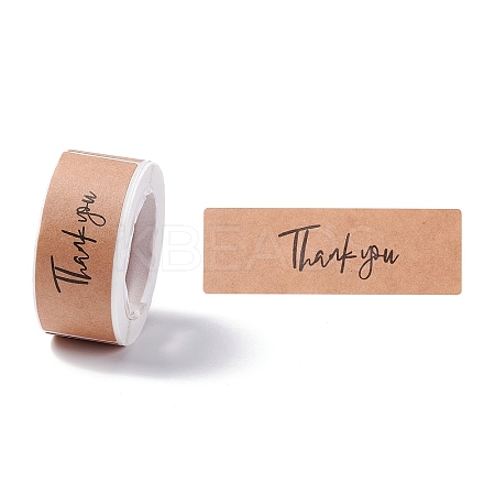 Rectangle Thank You Theme Paper Stickers LS-DIY-B041-33B-1