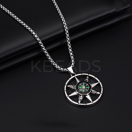 Alloy Pendant 201 Stainless Steel Chain Necklaces for Men FS-WG1D596-04-1