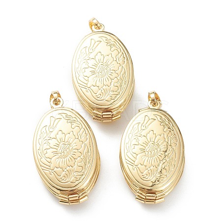 Brass Locket Pendants LS-KK-P199-10G-1