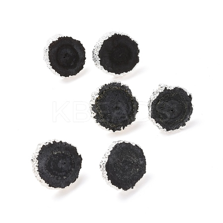 Natural Dyed Quartz Stud Earrings EJEW-P166-C04-1
