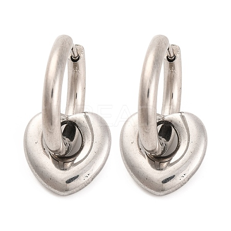Non-Tarnish 304 Stainless Steel Hoop Earrings for Women LS-EJEW-Z057-14P-03-1