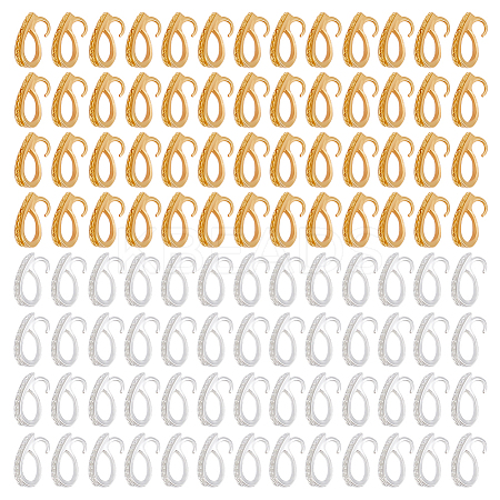 200Pcs 2 Colors Alloy Peg Bails FIND-GO0003-07-1