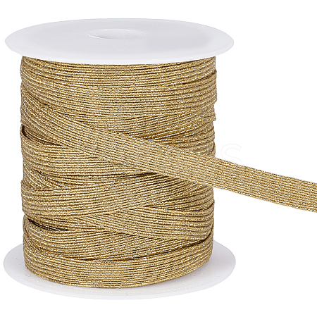 Flat Polyester Metallic Elastic Cord OCOR-BC0009-40B-01-1