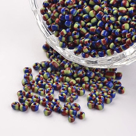 8/0 Opaque Colours Seep Glass Beads SEED-M007-30-1