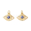 Rack Plating Brass Enamel Pendants KK-D073-28G-02-1