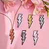 12Pcs 6 Styles Printed Acrylic Big Pendants MACR-CJ0001-53-6