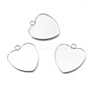 304 Stainless Steel Pendant Cabochons Settings for Fashion Jewelry STAS-M283-01P-B-1