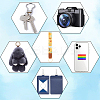Printed Polyester Ribbon Wristlet Keychain KEYC-BC0001-03A-6