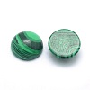 Synthetic Malachite Cabochons G-P393-R49-6MM-2