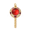 Brass Micro Pave Cubic Zirconia Pendants LS-KK-U076-04G-04-1