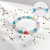1000Pcs 2 Colors 304 Stainless Steel Spacer Beads STAS-UN0025-49-3