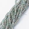 Electroplate Glass Beads Strands EGLA-J144-HP-A01-1