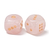 Natural Rose Quartz Dices G-T143-29-09-2
