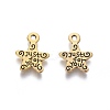 Gift Ideas for Men On Valentines Day Tibetan Style Alloy Star Carved Word Just for You Message Charms X-GLF1272Y-NF-1