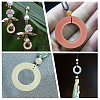 16Pcs 8 Colors Synthetic Luminous Stone Pendants G-CA0001-73-5