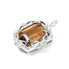 Natural Tiger Eye Pendants G-I381-01P-07-2