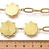 304 Stainless Steel Flat Round Vortex Bib Necklaces for Women NJEW-R014-04G-3