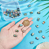 BENECREAT 1 Strand Natural Abalone Shell/Paua Shell Beads Strands BSHE-BC0001-12-3