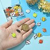40Pcs 8 Styles Sports Theme Alloy Enamel Connector Charms ENAM-CJ0005-90-4