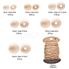 DIY Round Wood Beads Jewelry Making Kit DIY-YW0005-01-2