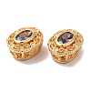 Brass with Glass Multi-Strand Links KK-B074-15G-06-2
