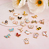 44Pcs 22 Style Alloy Enamel Charms ENAM-CW0001-09-3