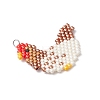 Handmade Glass Seed Beaded Pendants PALLOY-MZ00748-01-3