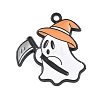 Halloween Alloy Enamel Pendants ENAM-P258-01D-B-1
