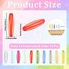 160Pcs 10 Colors Transparent Acrylic Beads TACR-SC0002-75-2