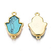 Brass Connector Charms KK-N233-171B-01B-3