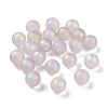 Rubberized Style Transparent Acrylic Beads OACR-C001-08-2