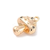 Brass Micro Pave Cubic Zirconia Pendants KK-D288-08G-2