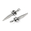 316 Surgical Stainless Steel Pendants STAS-G349-23AS-2