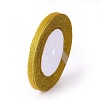 1/4 inch(6mm) Gold Glitter Metallic Ribbon X-RSC6mmY-020-1