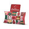 Christmas Theme Paper Pillow Gift Boxes X-CON-B012-04-1