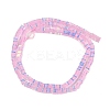 Electroplate Glass Beads Strands GLAA-B023-01A-11-2