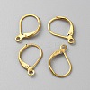 Brass Leverback Earring Findings KK-WH0044-142D-G-1